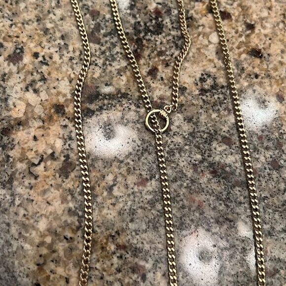 NWT Express Elegant Black and Gold Necklace with Lariat detail - Picture 6 of 11